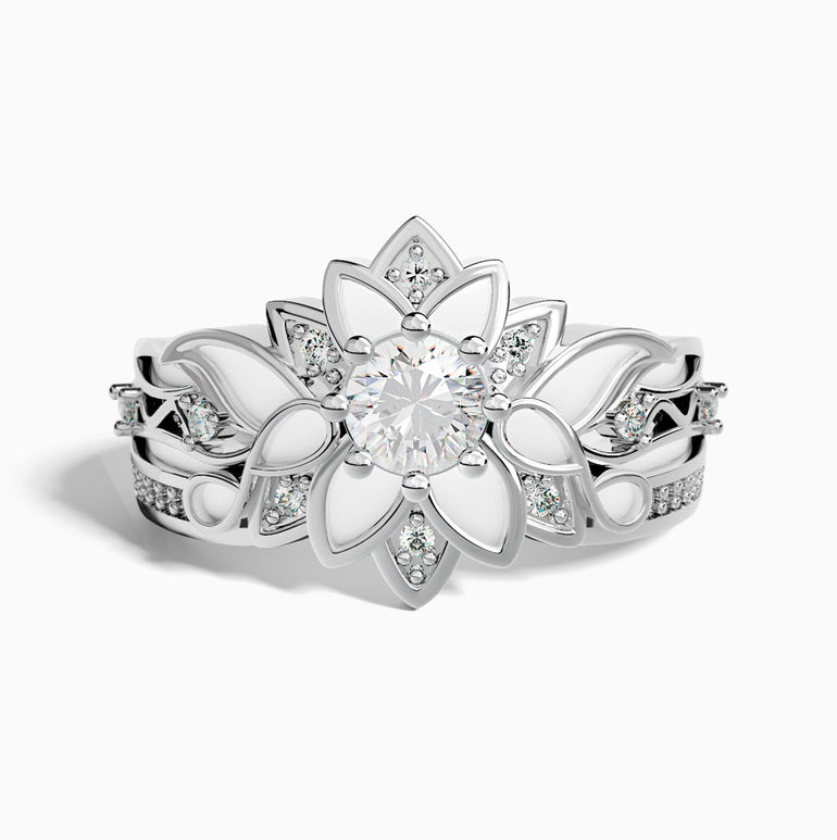 Garden Orchestra Ring - Moissanite & White - Serene Western