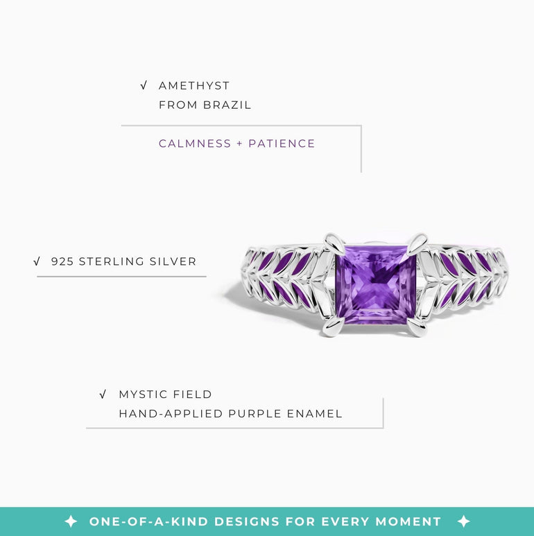 Golden Harvest Ring - Amethyst - Serene Western