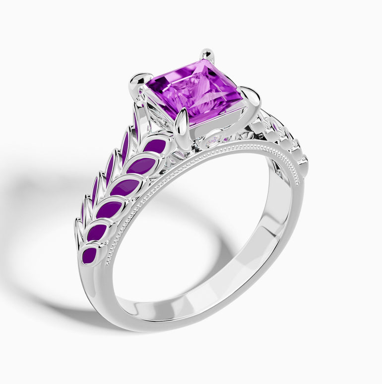 Golden Harvest Ring - Amethyst - Serene Western