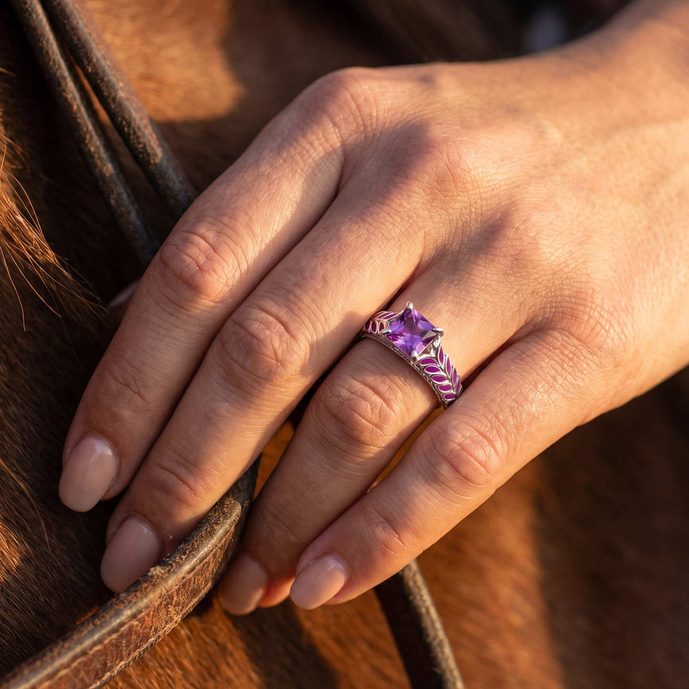 Golden Harvest Ring - Amethyst - Serene Western