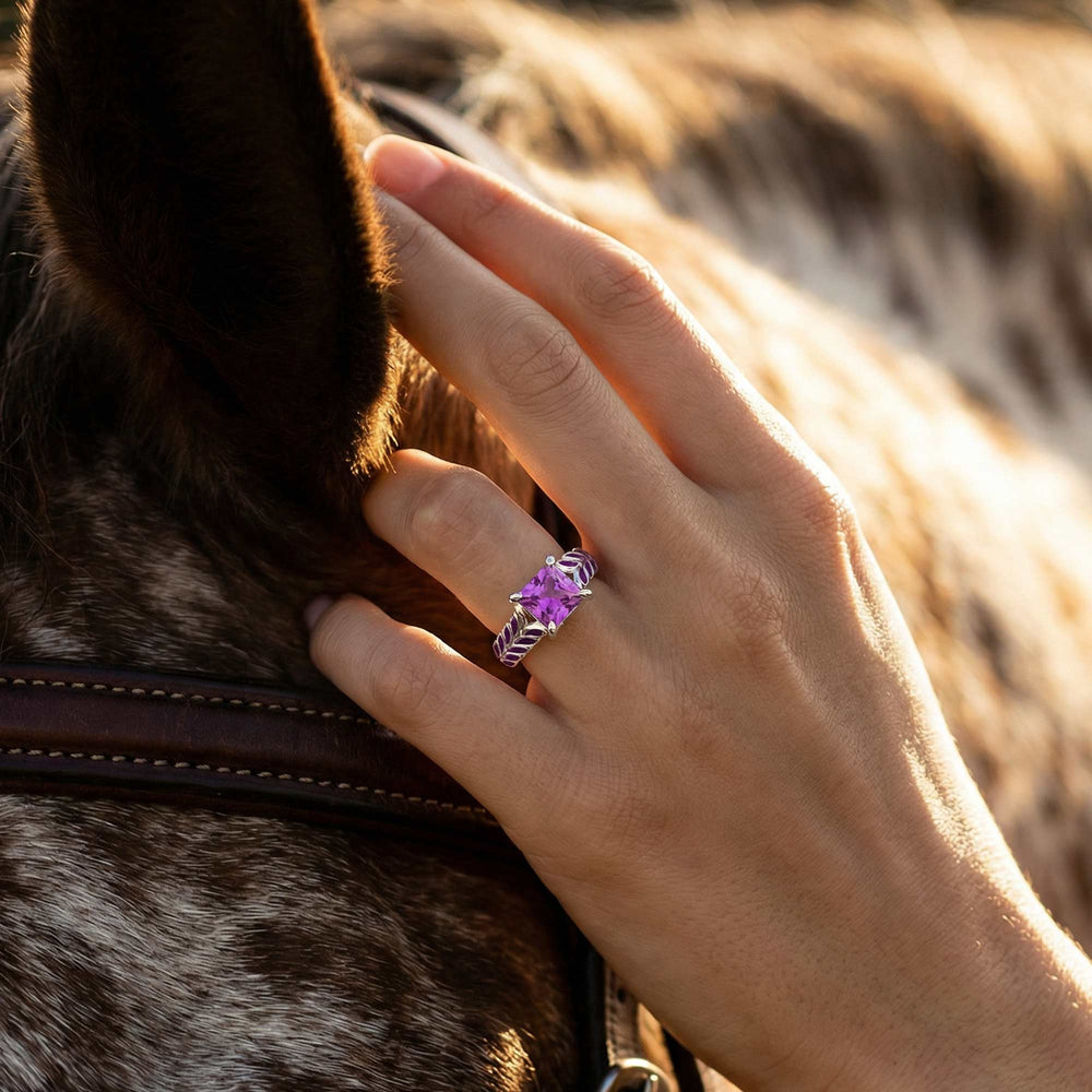 Golden Harvest Ring - Amethyst - Serene Western