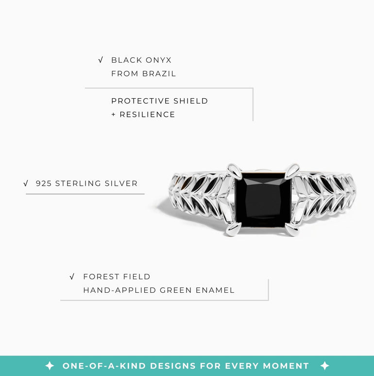 Golden Harvest Ring - Black Onyx - Serene Western