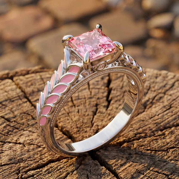 Golden Harvest Ring - Rose Quartz