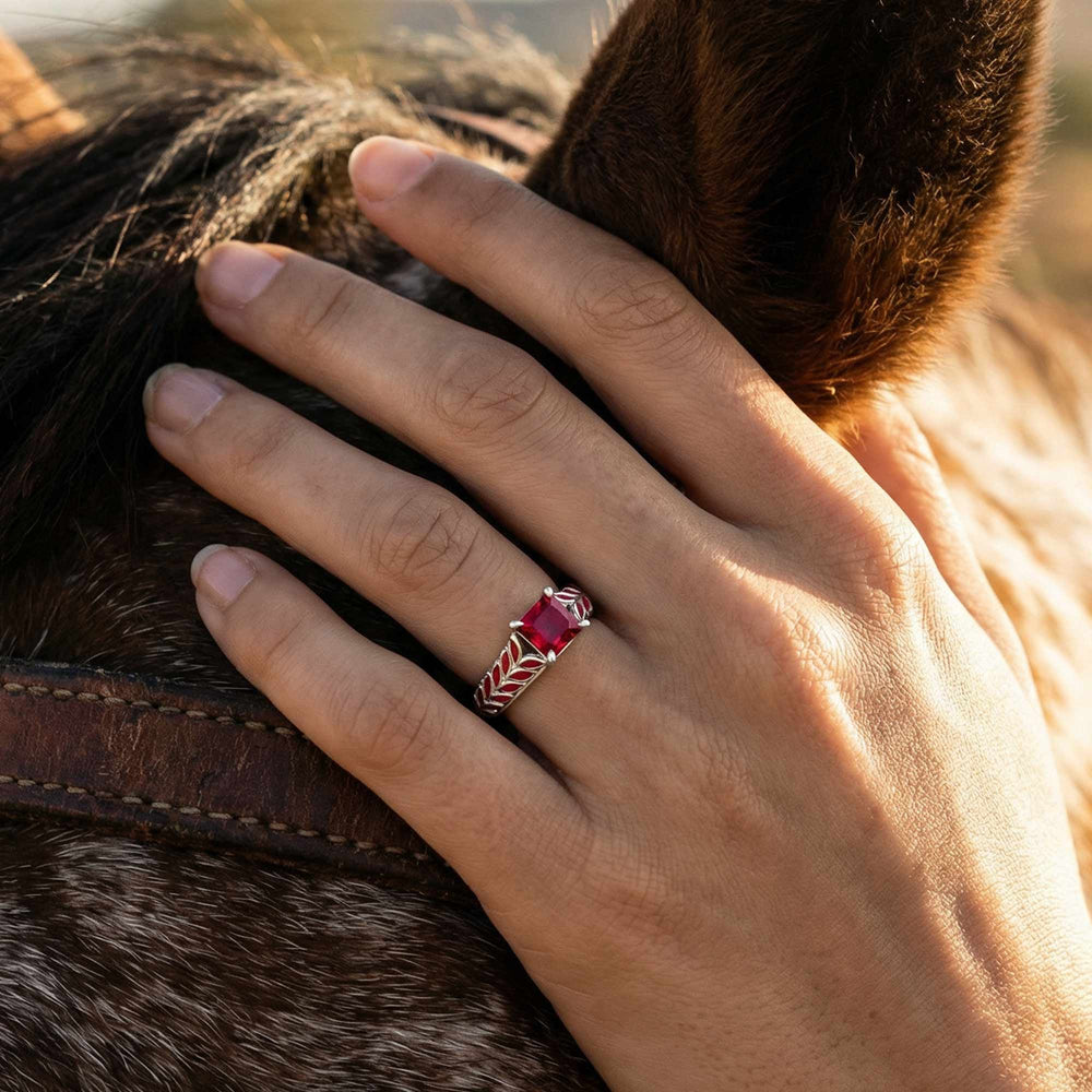 Golden Harvest Ring - Ruby - Serene Western