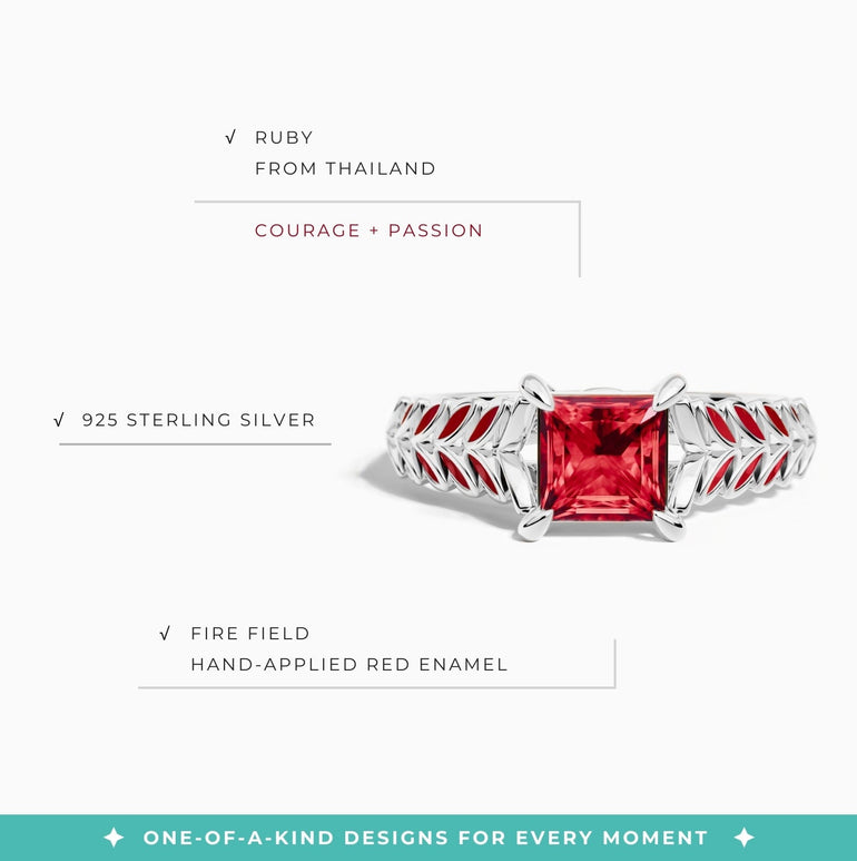Golden Harvest Ring - Ruby - Serene Western