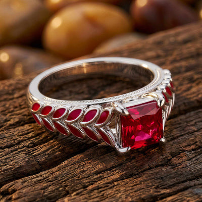 Löfte Rosering - Akvamarin