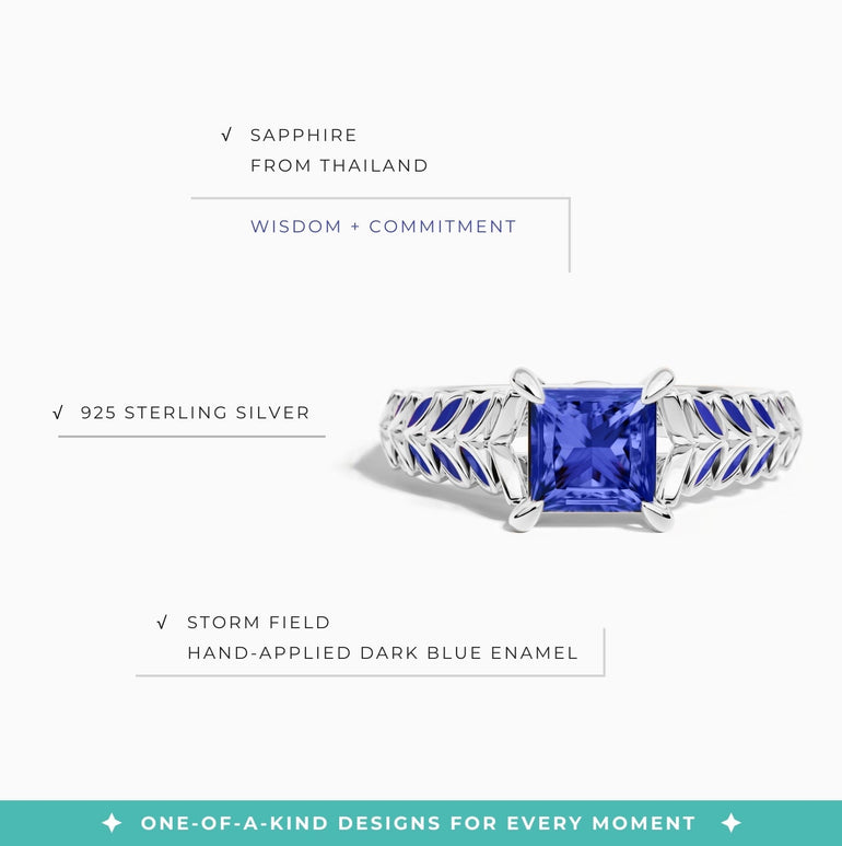 Golden Harvest Ring - Sapphire - Serene Western