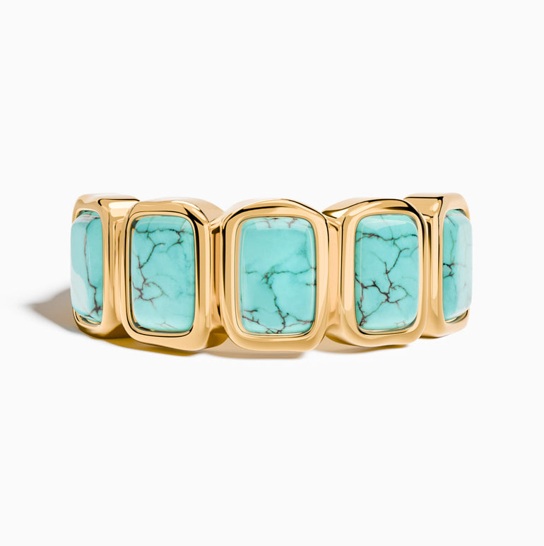 Golden Mesa Ring - Turquoise - Serene Western