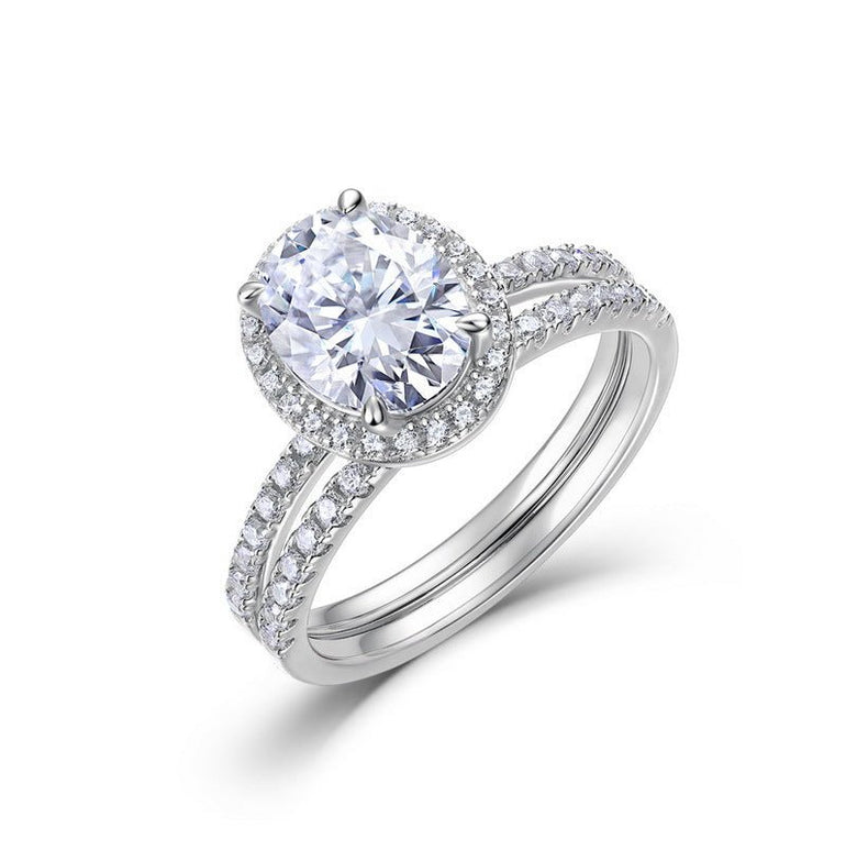 Grace Halo Set - Moissanite - Serene Western