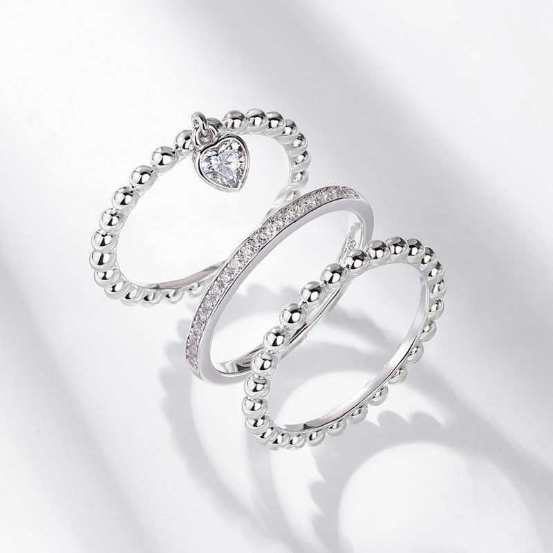 Heartbeat Stacking Set - Moissanite - Serene Western