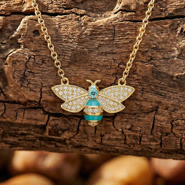 Hive Echo Necklace - Aquamarine
