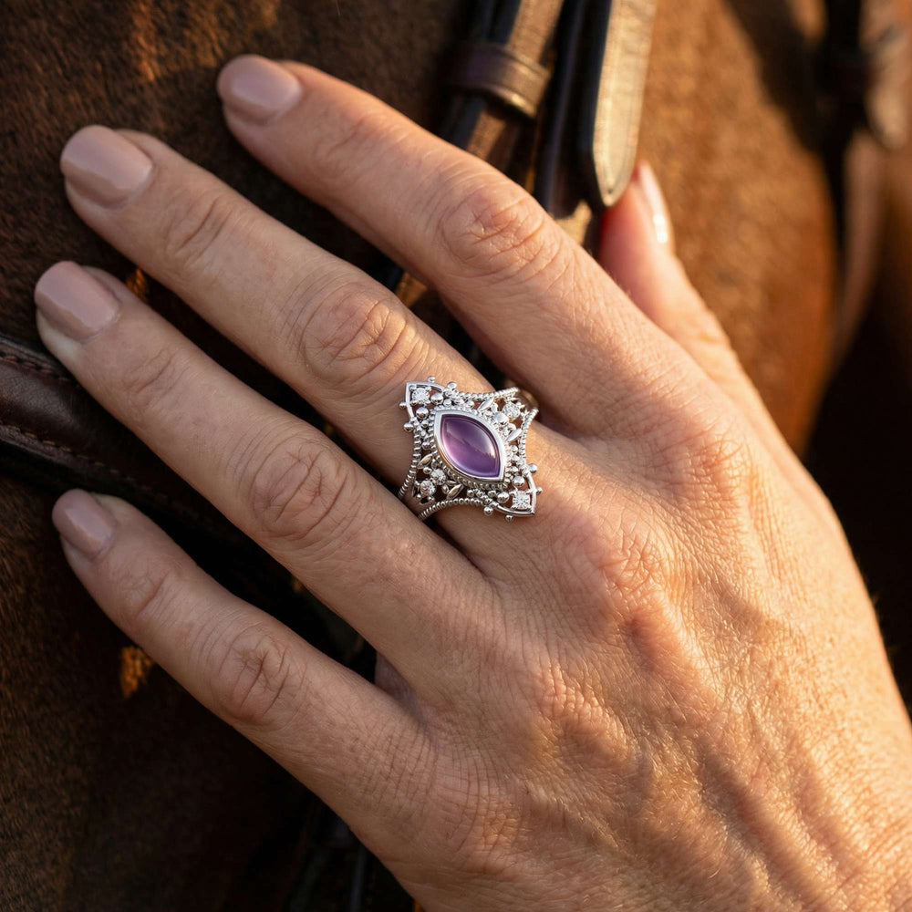 Holy Prayer Ring - Amethyst - Serene Western
