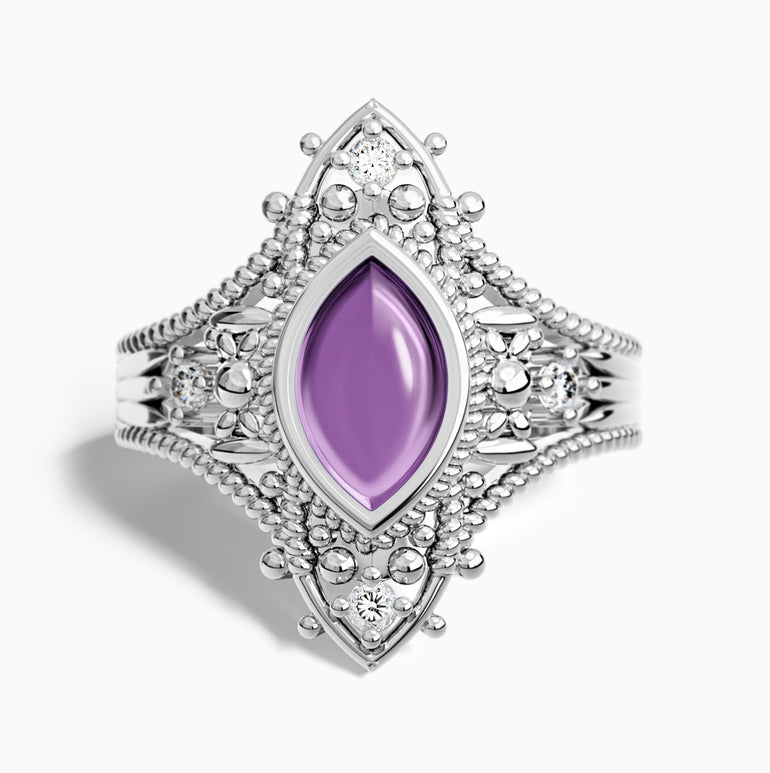 Holy Prayer Ring - Amethyst - Serene Western