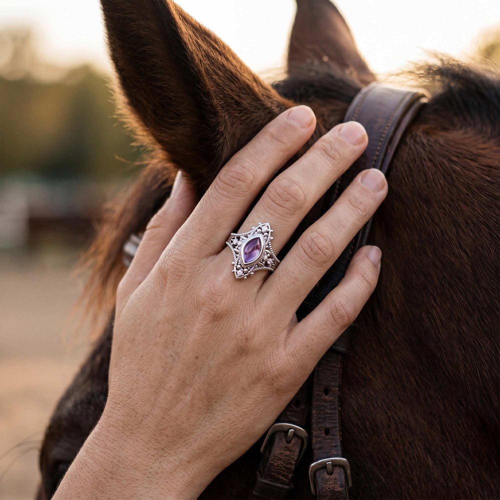 Holy Prayer Ring - Amethyst - Serene Western