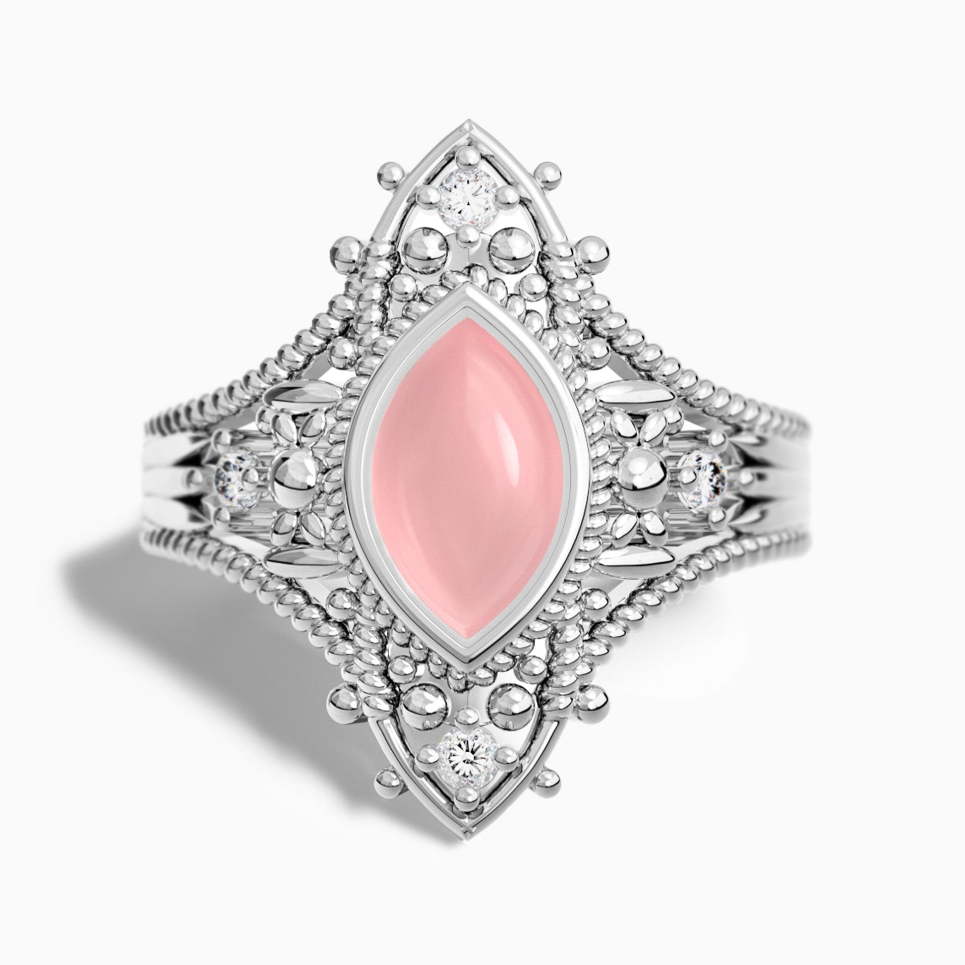 Holy Prayer Ring - Rose Quartz - Serene Western