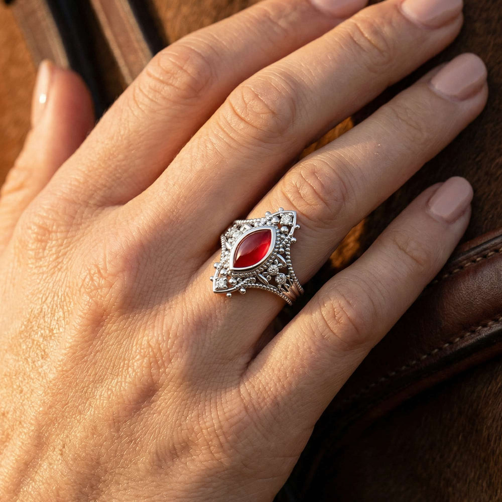 Holy Prayer Ring - Ruby - Serene Western