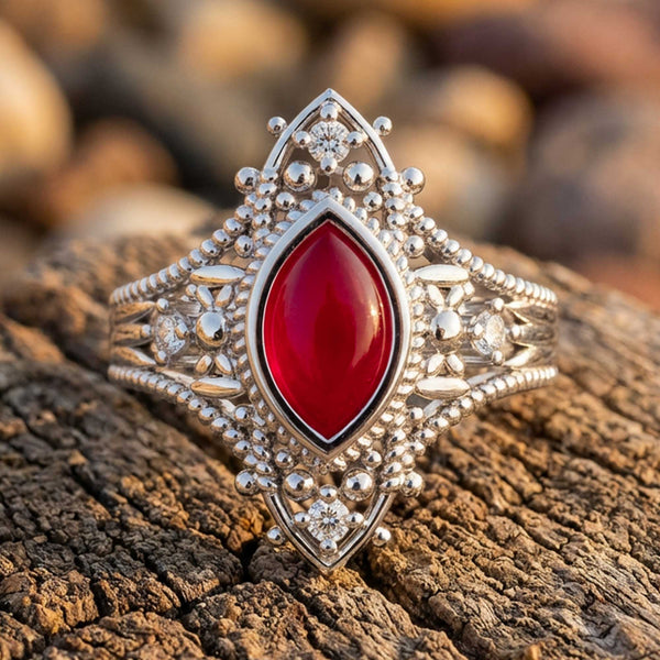 Holy Prayer Ring - Ruby
