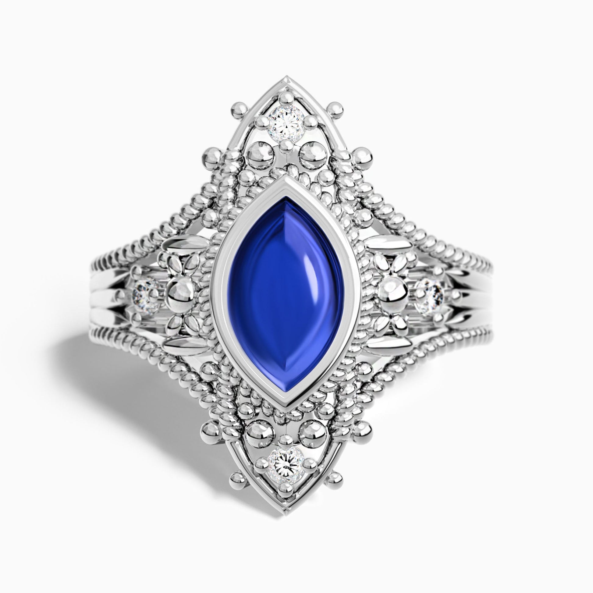 Holy Prayer Ring - Sapphire - Serene Western