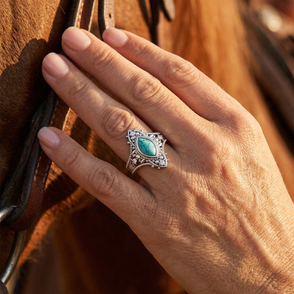 Holy Prayer Ring - Turquoise - Serene Western