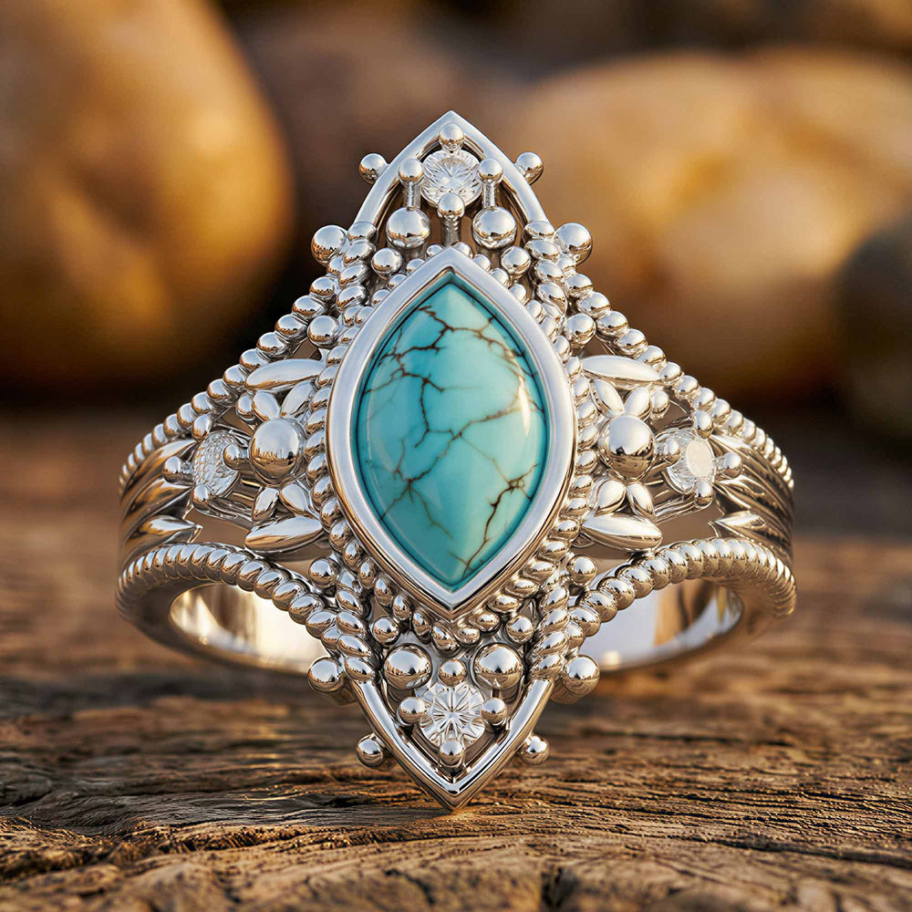Holy Prayer Ring - Turquoise - Serene Western