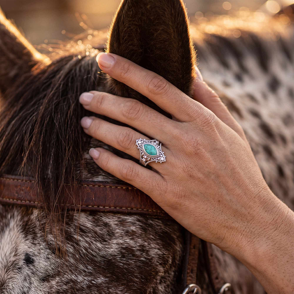 Holy Prayer Ring - Turquoise - Serene Western