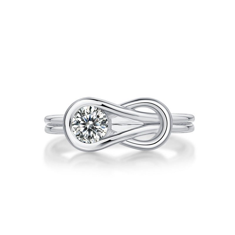 Infinity Gaze Ring - Moissanite - Serene Western