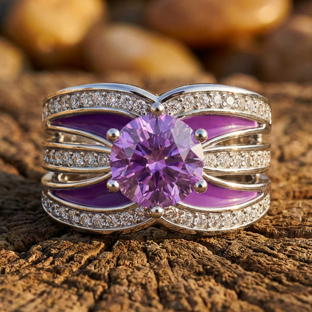 Intersect Radiance Ring - Amethyst - Serene Western