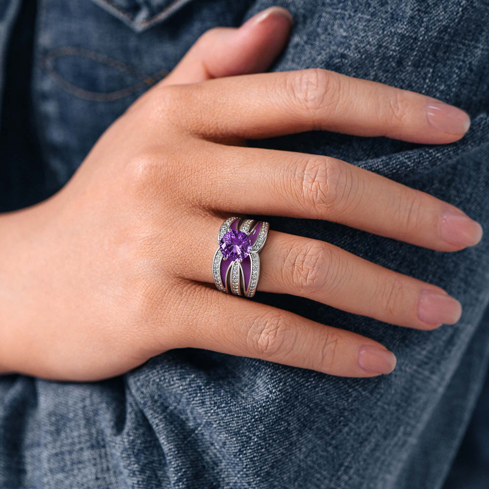 Intersect Radiance Ring - Amethyst - Serene Western