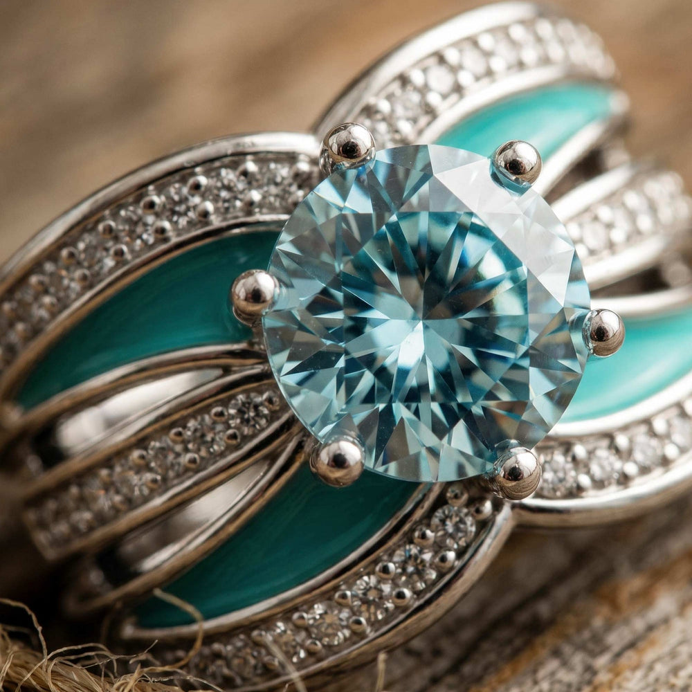 Intersect Radiance Ring - Aquamarine - Serene Western