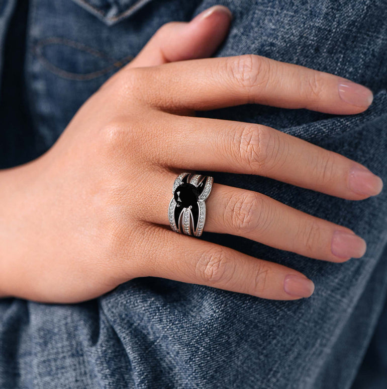 Intersect Radiance Ring - Black Onyx - Serene Western