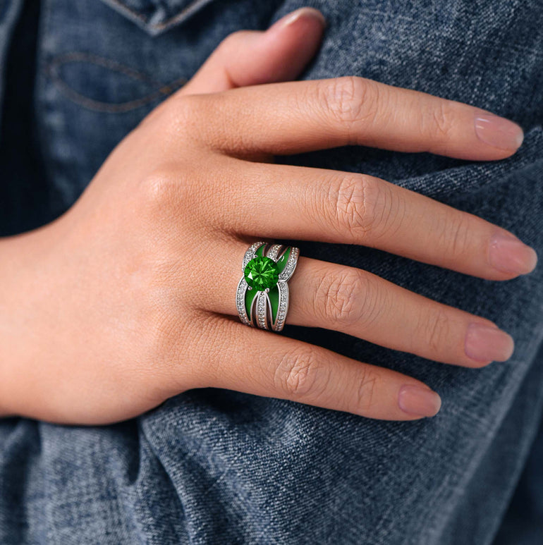 Intersect Radiance Ring - Emerald - Serene Western