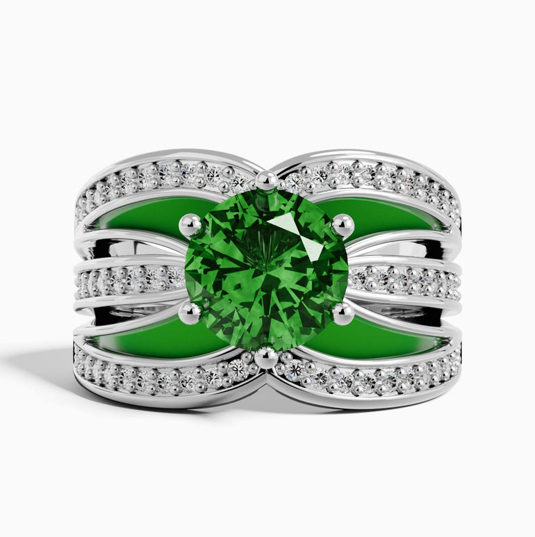 Intersect Radiance Ring - Emerald - Serene Western