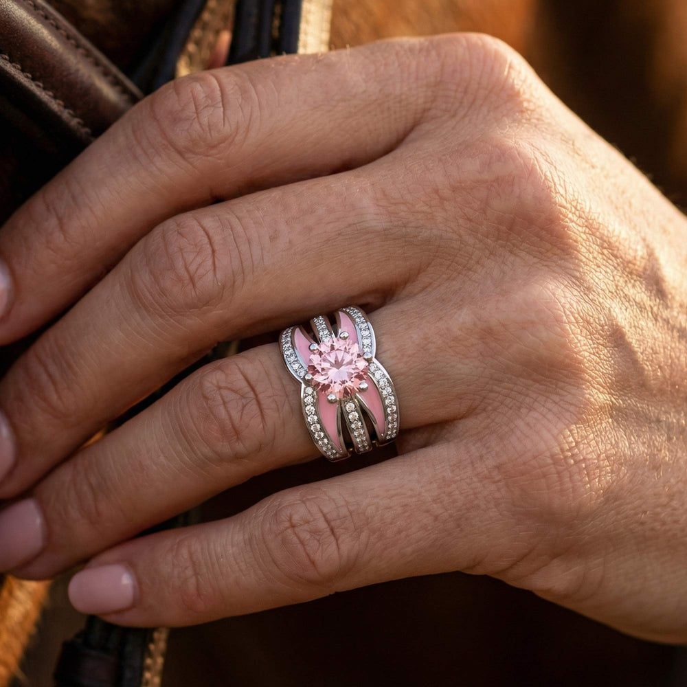 Intersect Radiance Ring - Rose Quartz - Serene Western