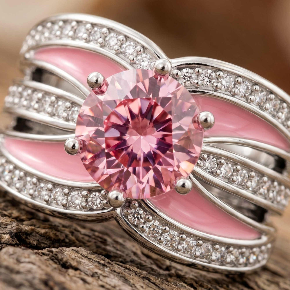 Intersect Radiance Ring - Rose Quartz - Serene Western