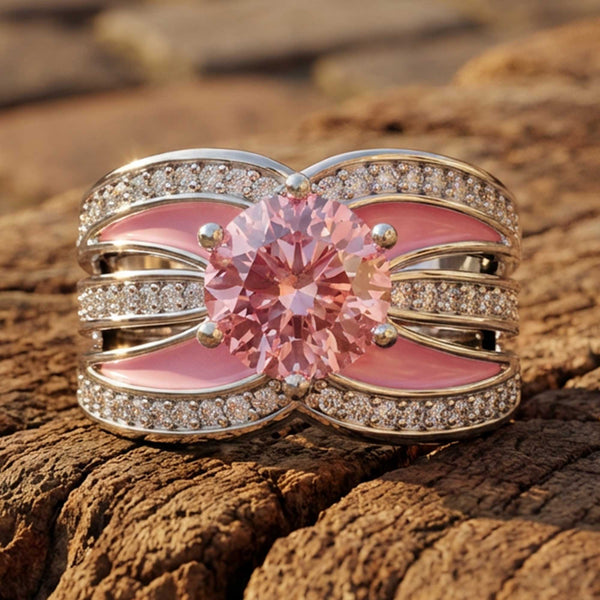 Intersect Radiance Ring - Rose Quartz