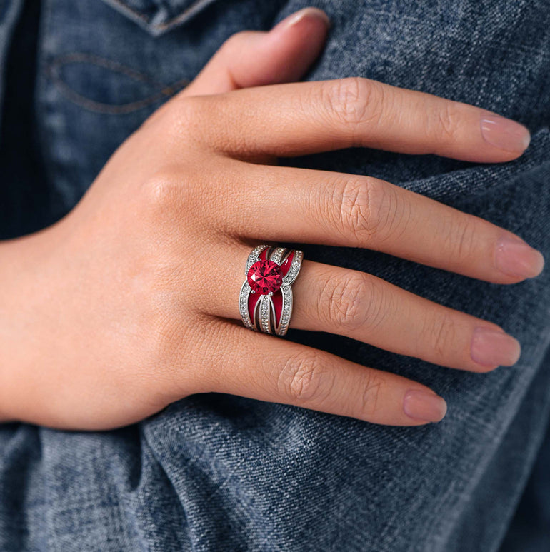 Intersect Radiance Ring - Ruby - Serene Western