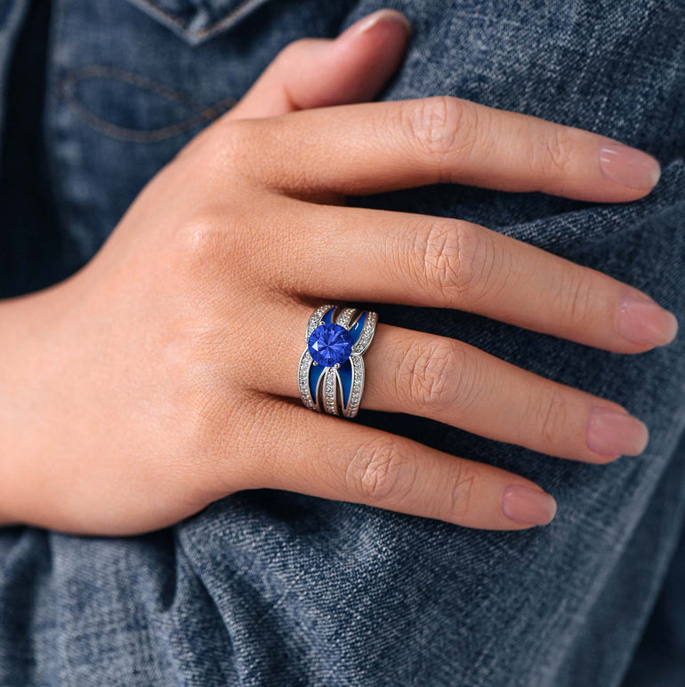 Intersect Radiance Ring - Sapphire - Serene Western