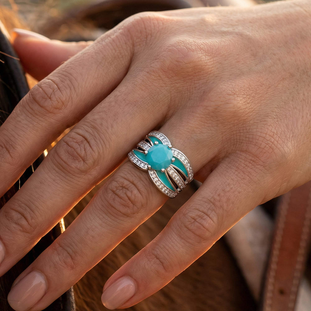Intersect Radiance Ring - Turquoise - Serene Western