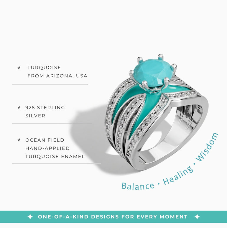 Intersect Radiance Ring - Turquoise - Serene Western