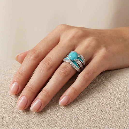 Intersect Radiance Ring - Turquoise - Serene Western