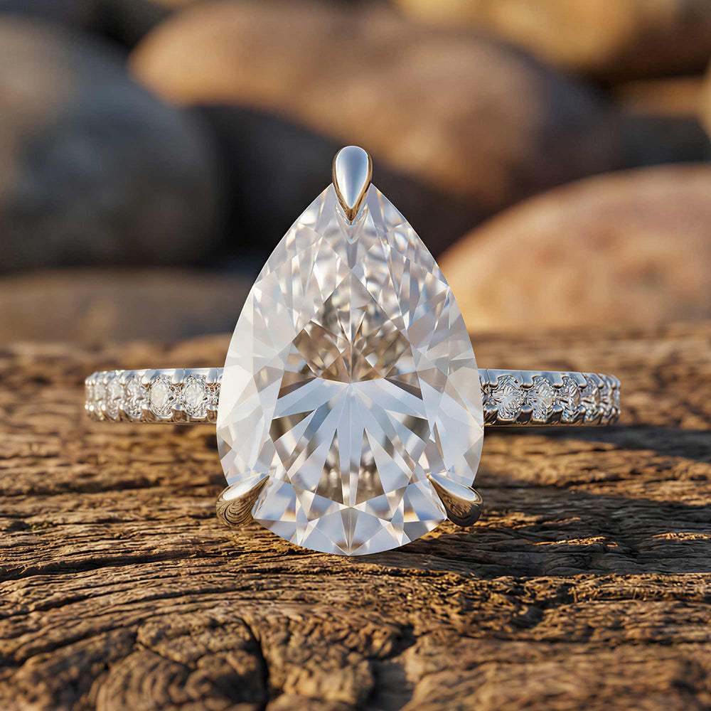 Ivory Serenity Ring - Moissanite - Serene Western