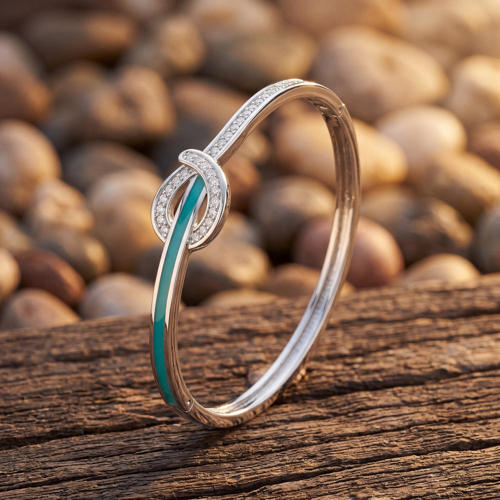 Knotted Power Bracelet - Moissanite - Serene Western
