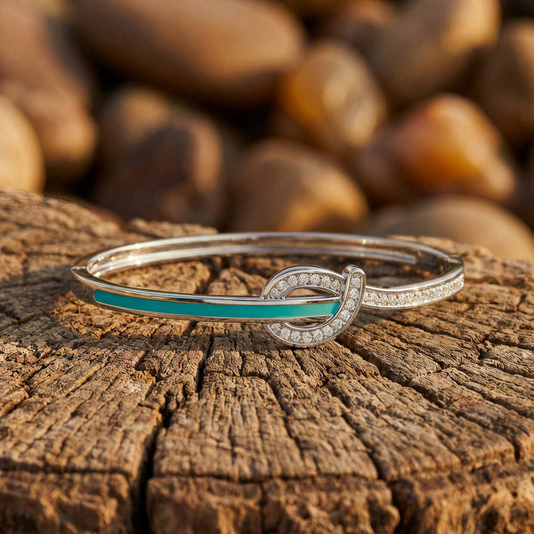 Knotted Power Bracelet - Moissanite