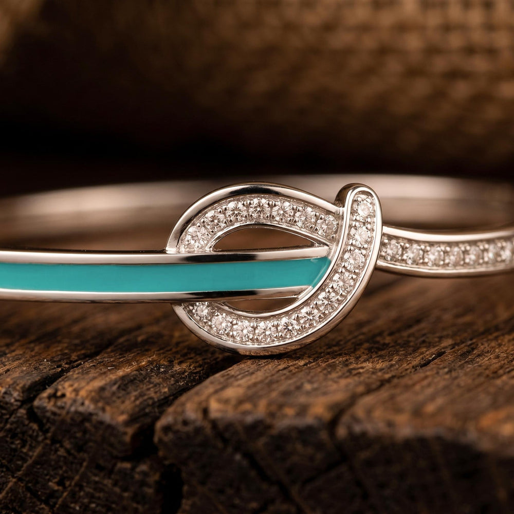 Knotted Power Bracelet - Moissanite - Serene Western