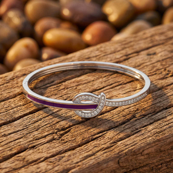 Knotted Power Bracelet - Purple
