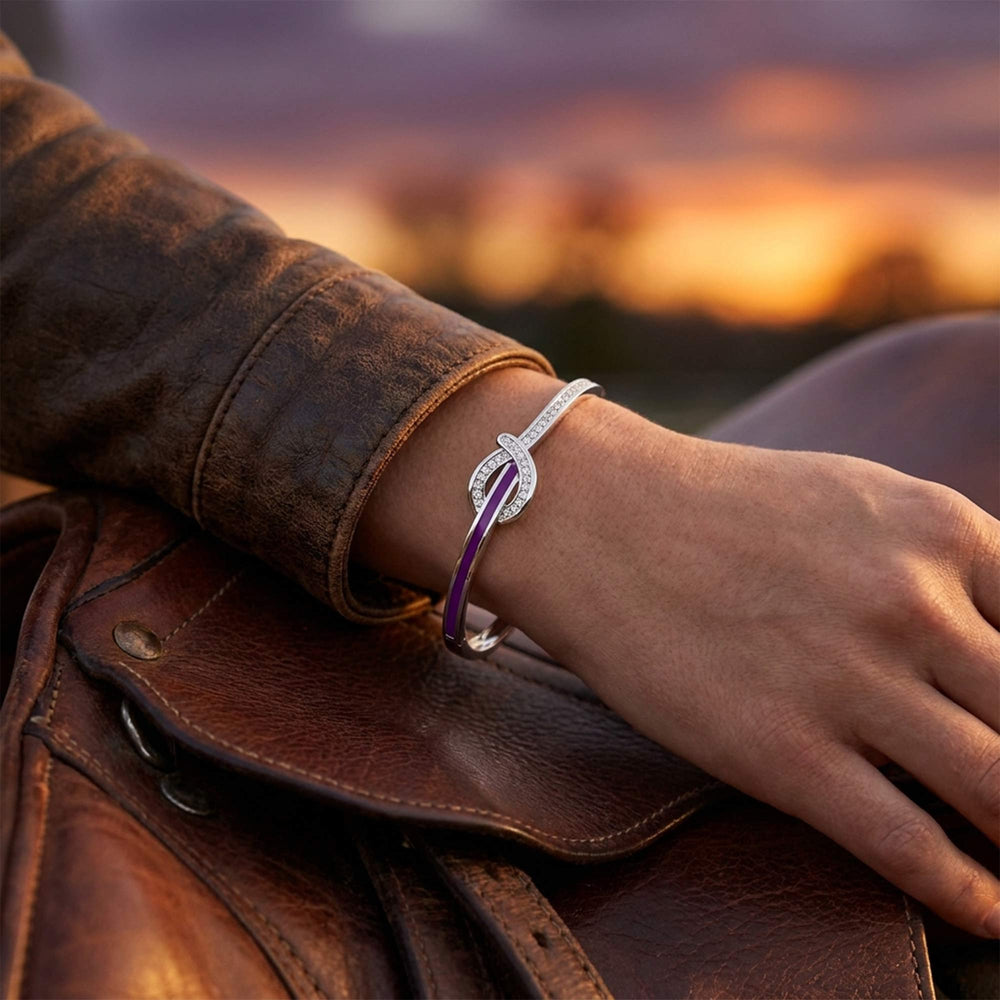 Knotted Power Bracelet - Purple - Serene Western