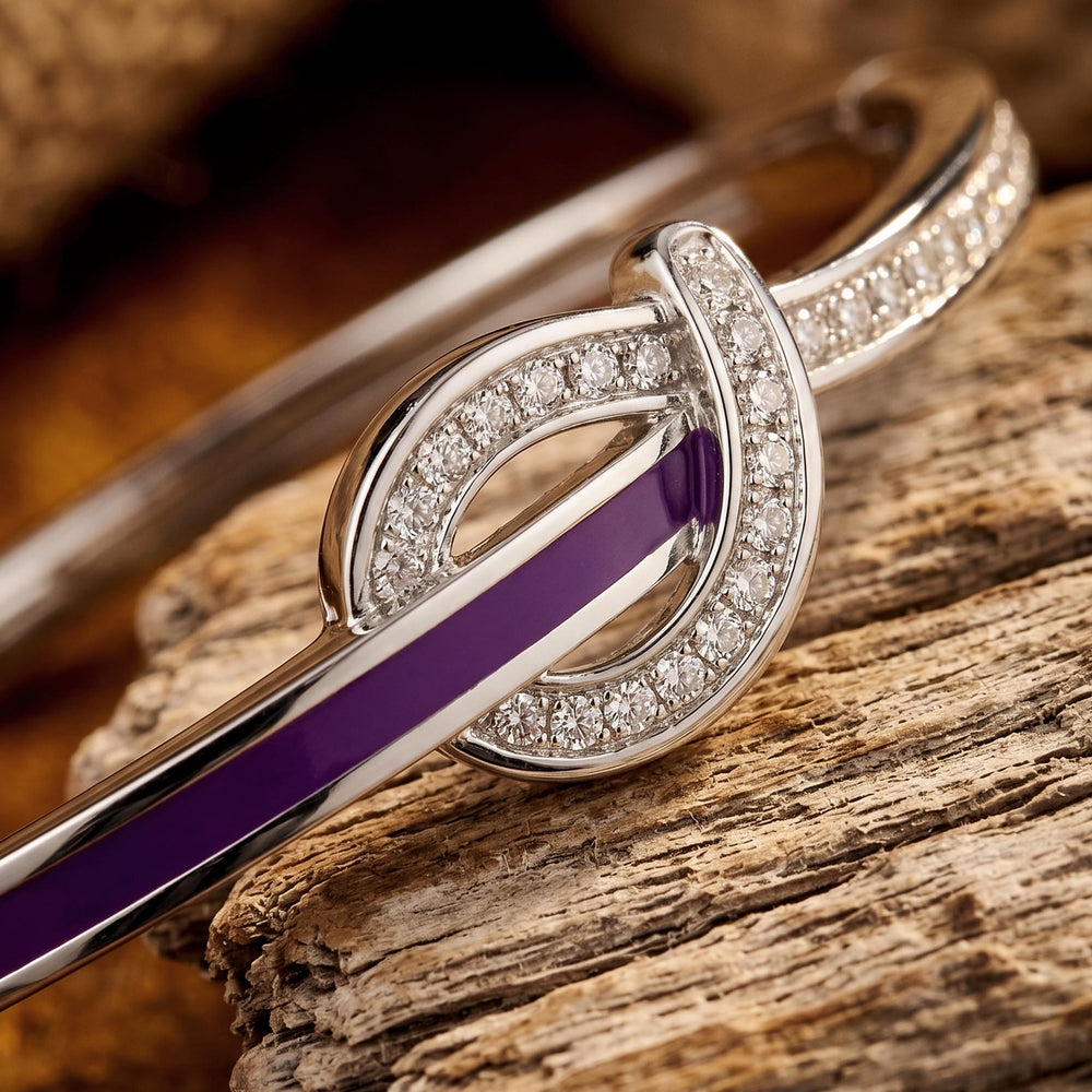 Knotted Power Bracelet - Purple - Serene Western