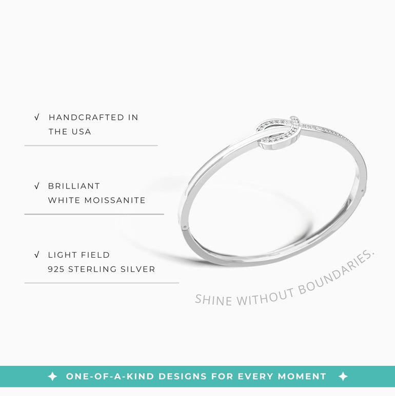 Knotted Power Bracelet - White - Serene Western