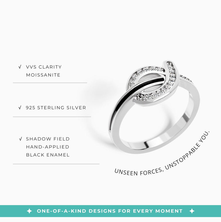 Knotted Power Ring - Black - Serene Western