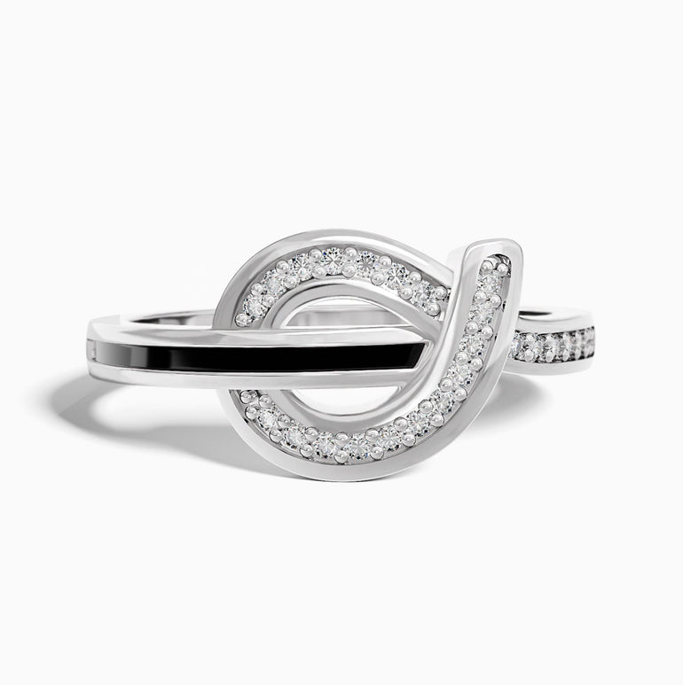 Knotted Power Ring - Black - Serene Western